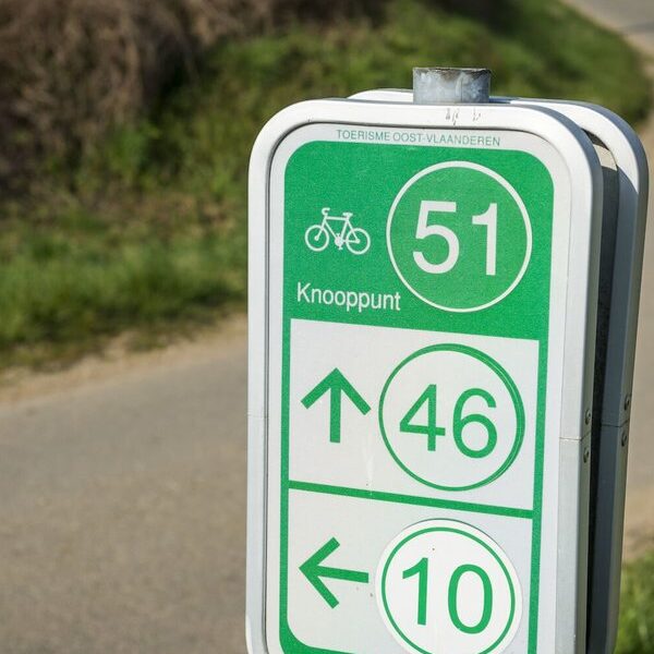 Bordaanduiding fietsknoopnetwerk