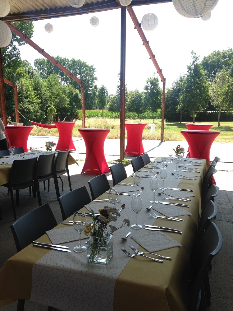 Feestelijk ingerichte evenementenlocatie De Mulkerij